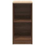 Garage Storage Cabinet Brown Oak 40x51x85 cm Solid Wood Pine