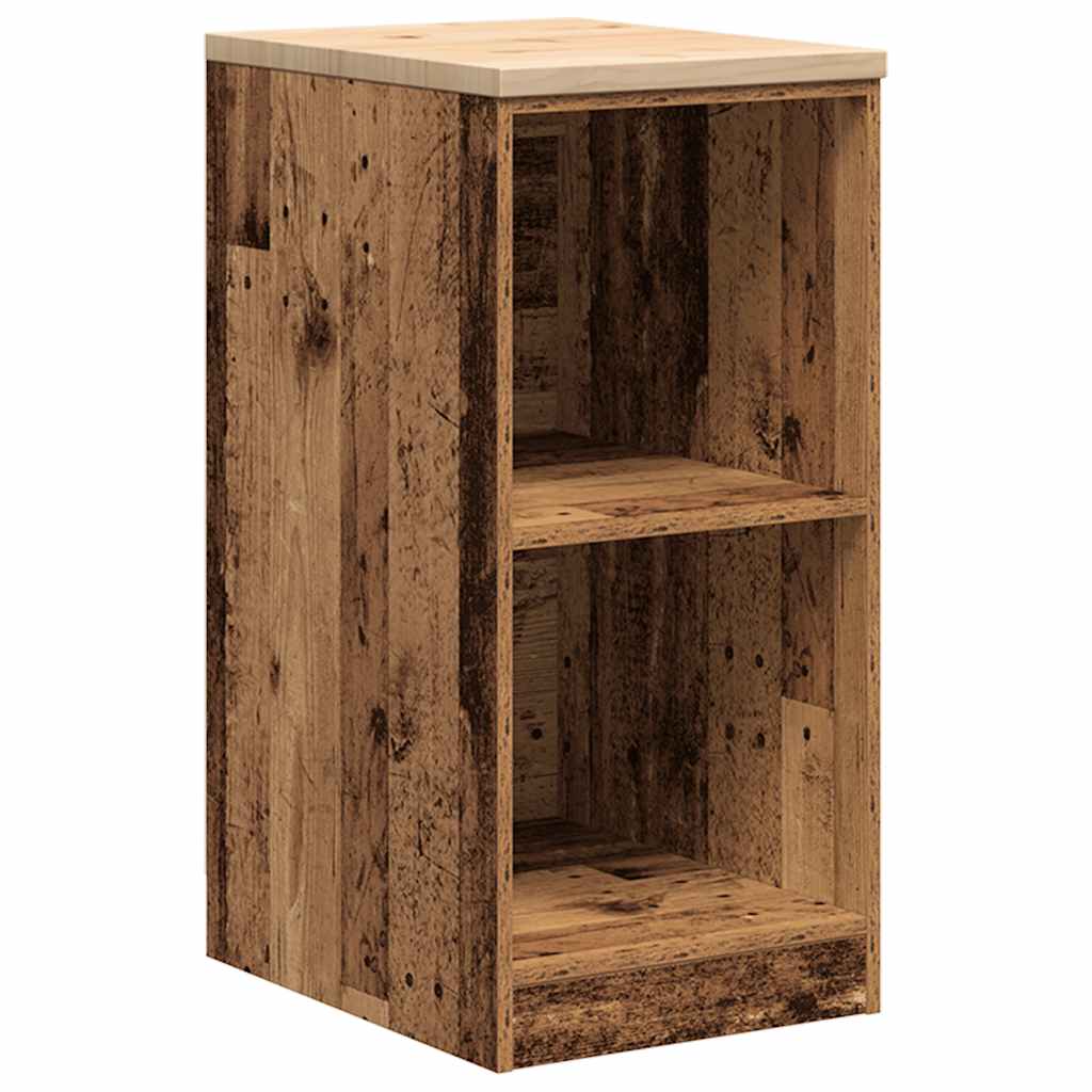 Garage Storage Cabinet Old Wood 40x51x85 cm Solid Wood Pine