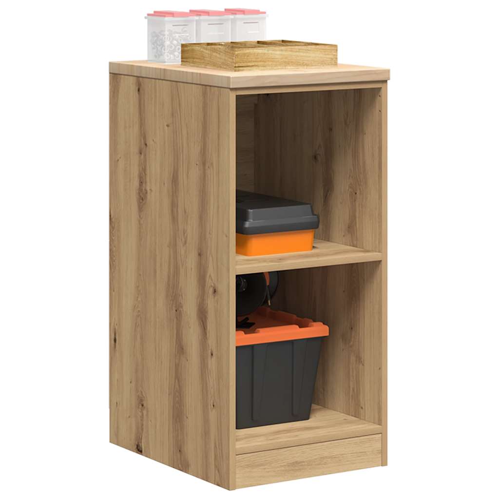 Garage Storage Cabinet Artisan Oak 40x51x85 cm Solid Wood Pine