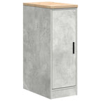 Garage Storage Cabinet Concrete Grey 30x51x85 cm Solid Wood Pine