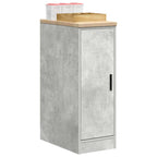 Garage Storage Cabinet Concrete Grey 30x51x85 cm Solid Wood Pine