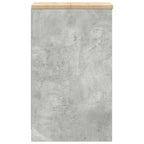 Garage Storage Cabinet Concrete Grey 30x51x85 cm Solid Wood Pine