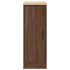 Garage Storage Cabinet Brown Oak 30x51x85 cm Solid Wood Pine