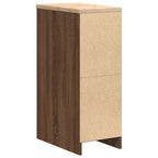Garage Storage Cabinet Brown Oak 30x51x85 cm Solid Wood Pine