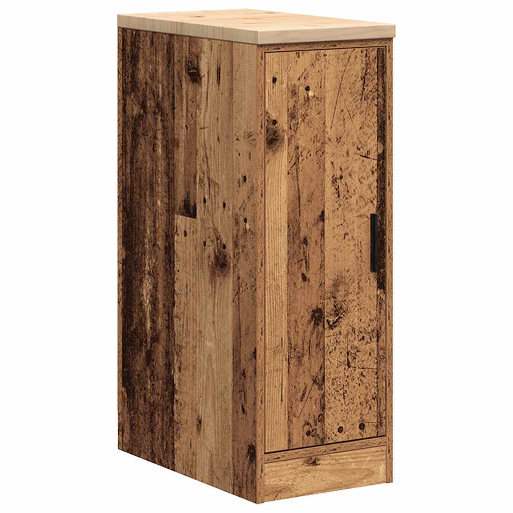 Garage Storage Cabinet Old Wood 30x51x85 cm Solid Wood Pine