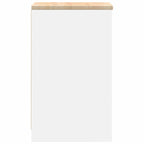 Garage Storage Cabinet White 40x51x85 cm Solid Wood Pine
