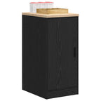 Garage Storage Cabinet Black 40x51x85 cm Solid Wood Pine