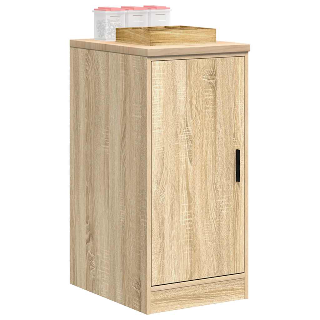 Garage Storage Cabinet Sonoma Oak 40x51x85 cm Solid Wood Pine