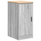 Garage Storage Cabinet Grey Sonoma 40x51x85 cm Solid Wood Pine
