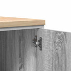 Garage Storage Cabinet Grey Sonoma 40x51x85 cm Solid Wood Pine
