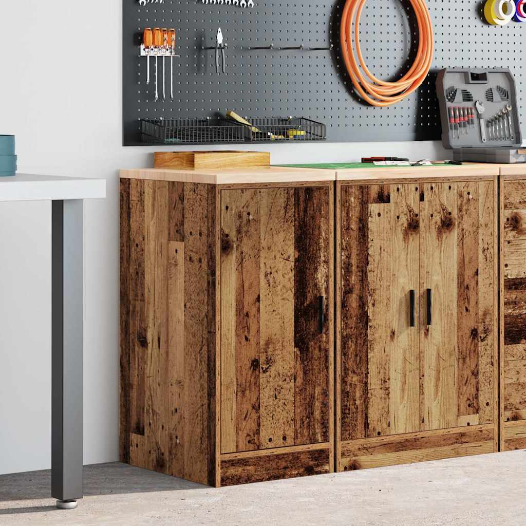 Garage Storage Cabinet Solid Wood Pine