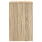 Garage Storage Cabinet Sonoma Oak 60x51x85 cm Solid Wood Pine