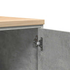 Garage Storage Cabinet Concrete Grey 60x51x85 cm Solid Wood Pine