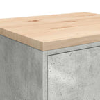 Garage Storage Cabinet Concrete Grey 60x51x85 cm Solid Wood Pine