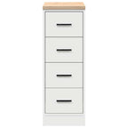 Garage Storage Cabinet White 30x51x85 cm Solid Wood Pine