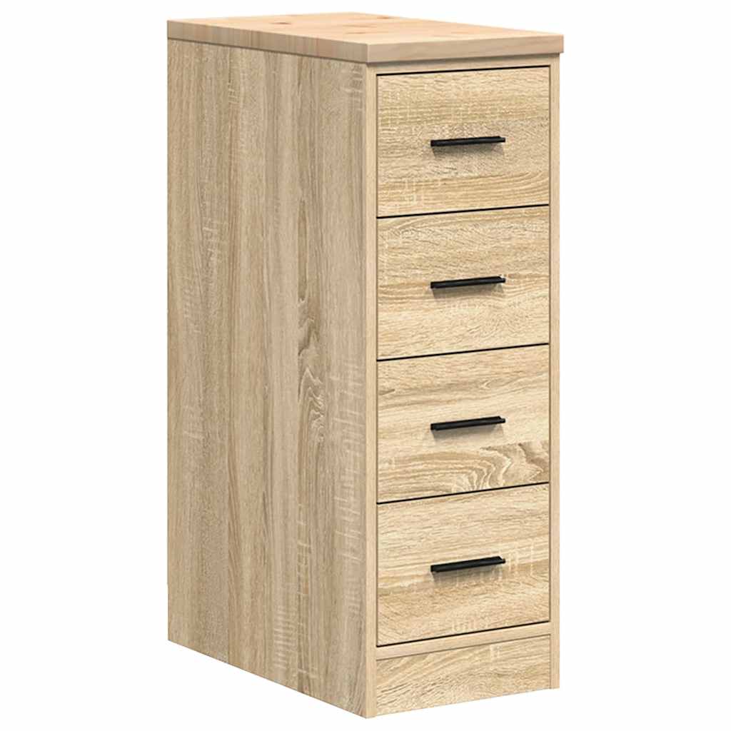 Garage Storage Cabinet Sonoma Oak 30x51x85 cm Solid Wood Pine