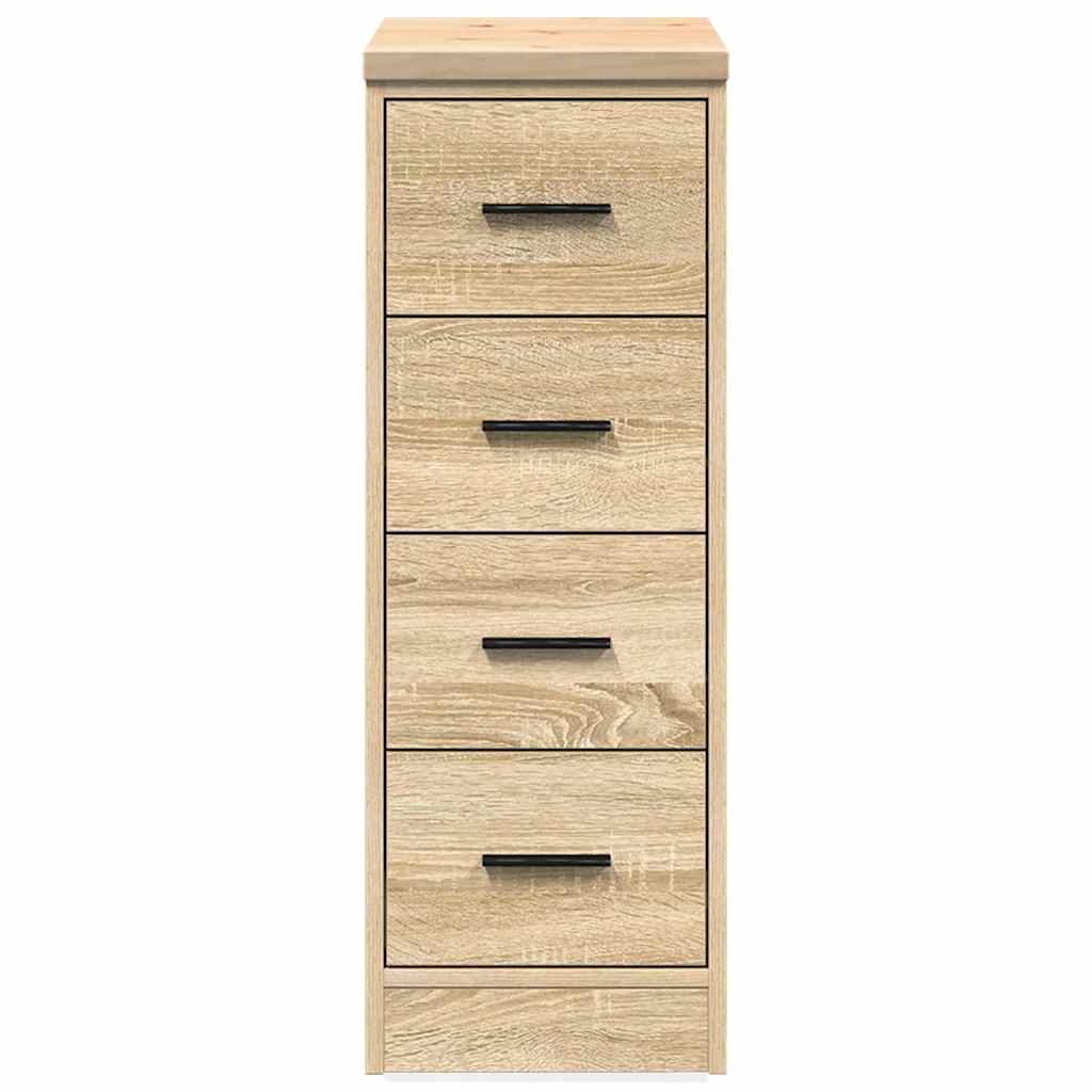 Garage Storage Cabinet Sonoma Oak 30x51x85 cm Solid Wood Pine