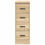 Garage Storage Cabinet Sonoma Oak 30x51x85 cm Solid Wood Pine
