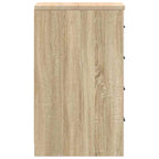 Garage Storage Cabinet Sonoma Oak 30x51x85 cm Solid Wood Pine