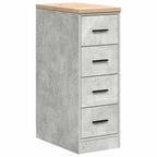 Garage Storage Cabinet Concrete Grey 30x51x85 cm Solid Wood Pine