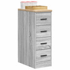 Garage Storage Cabinet Grey Sonoma 30x51x85 cm Solid Wood Pine