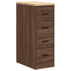 Garage Storage Cabinet Brown Oak 30x51x85 cm Solid Wood Pine