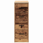 Garage Storage Cabinet Old Wood 30x51x85 cm Solid Wood Pine