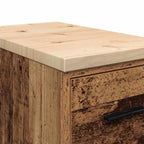 Garage Storage Cabinet Old Wood 30x51x85 cm Solid Wood Pine