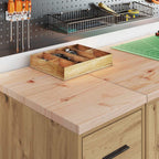 Garage Storage Cabinet Artisan Oak 30x51x85 cm Solid Wood Pine