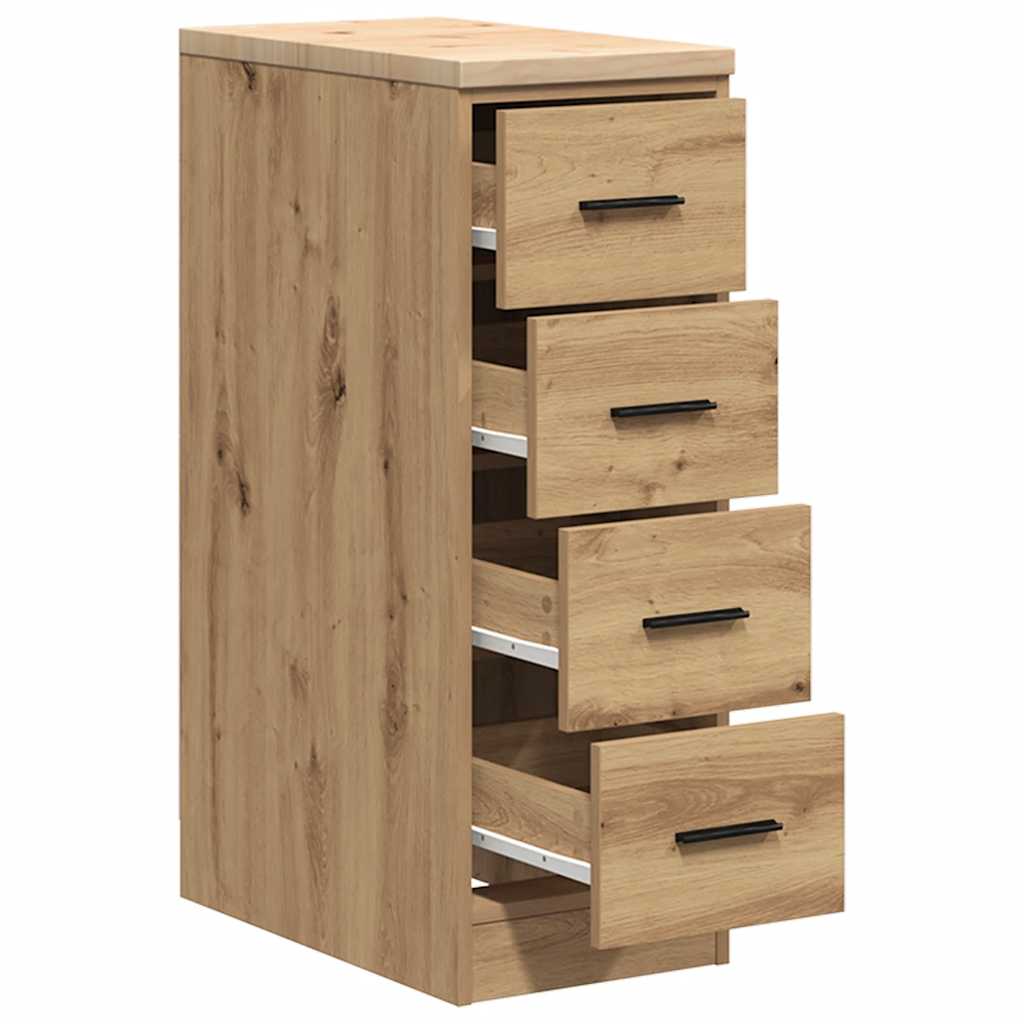 Garage Storage Cabinet Artisan Oak 30x51x85 cm Solid Wood Pine