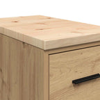 Garage Storage Cabinet Artisan Oak 30x51x85 cm Solid Wood Pine