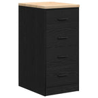Garage Storage Cabinet Black 40x51x85 cm Solid Wood Pine