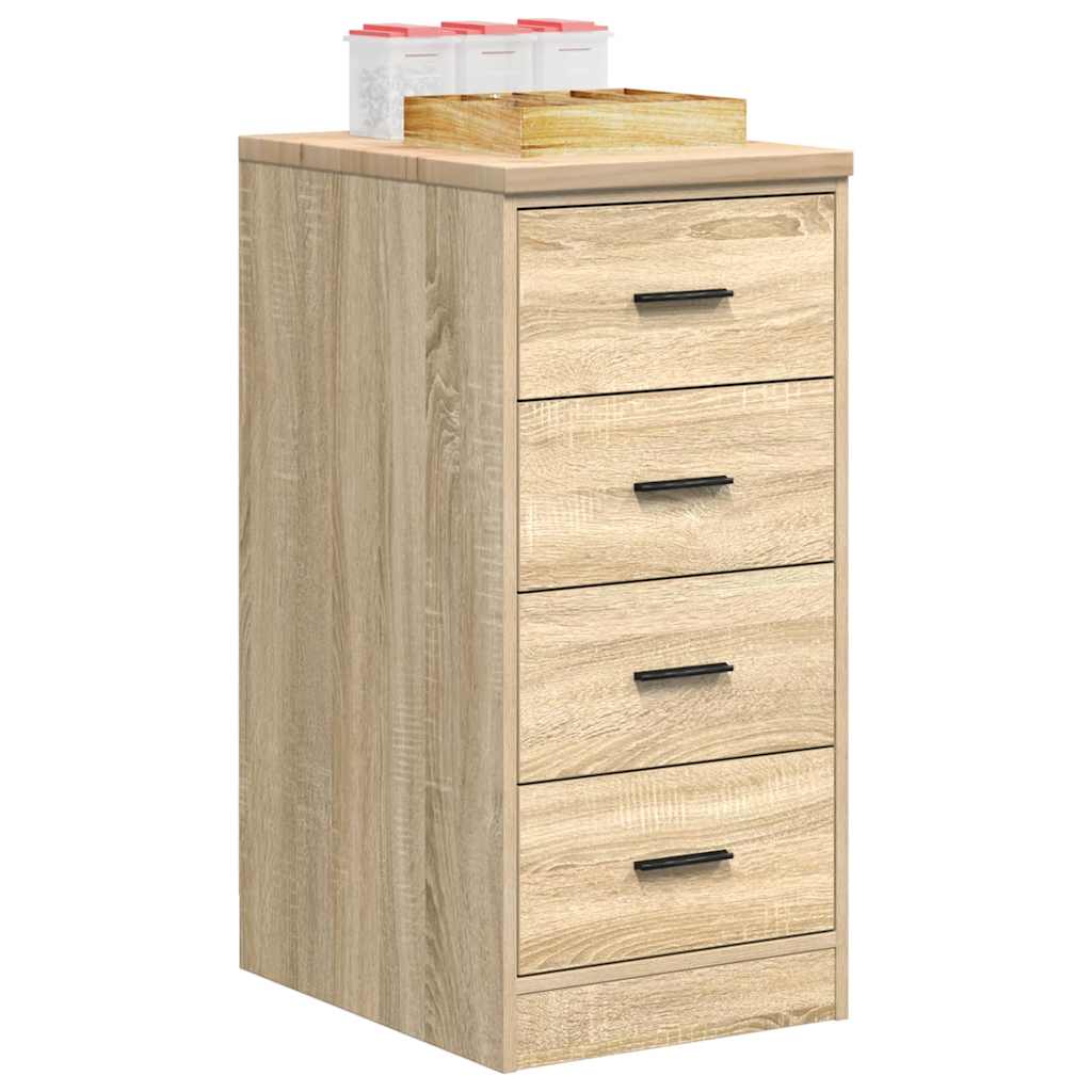 Garage Storage Cabinet Sonoma Oak 40x51x85 cm Solid Wood Pine