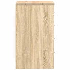 Garage Storage Cabinet Sonoma Oak 40x51x85 cm Solid Wood Pine