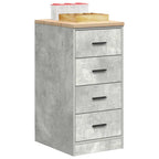 Garage Storage Cabinet Concrete Grey 40x51x85 cm Solid Wood Pine