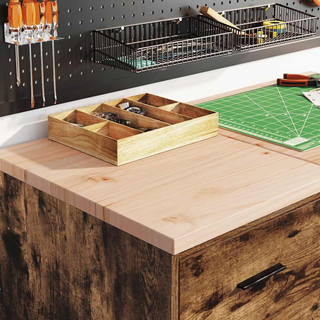 Garage Storage Cabinet Smoked Oak 40x51x85 cm Solid Wood Pine