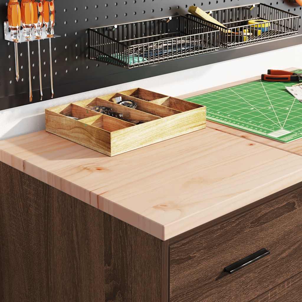 Garage Storage Cabinet Brown Oak 40x51x85 cm Solid Wood Pine