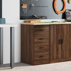 Garage Storage Cabinet Solid Wood Pine