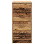 Garage Storage Cabinet Old Wood 40x51x85 cm Solid Wood Pine