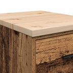 Garage Storage Cabinet Old Wood 40x51x85 cm Solid Wood Pine