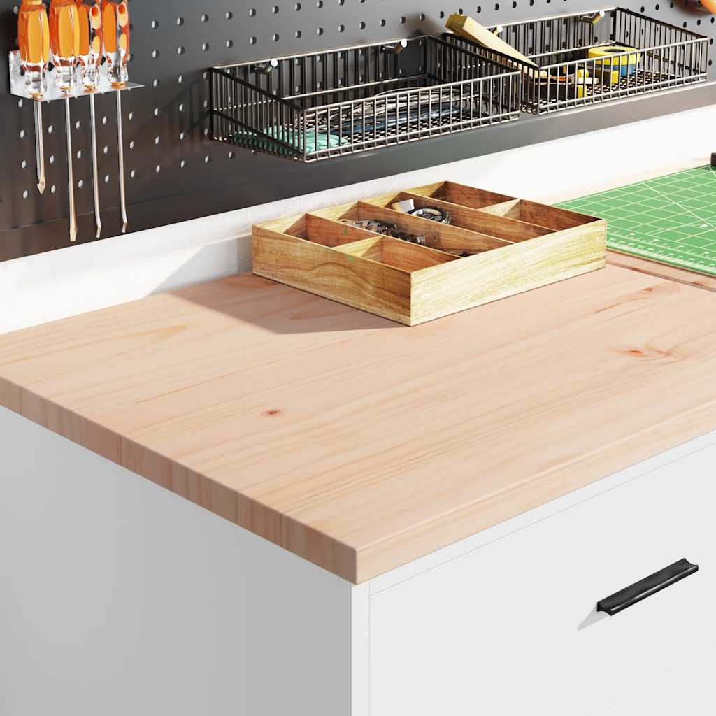 Garage Storage Cabinet White 60x51x85 cm Solid Wood Pine