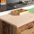 Garage Storage Cabinet Old Wood 60x51x85 cm Solid Wood Pine