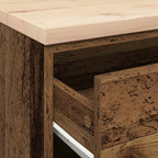 Garage Storage Cabinet Old Wood 60x51x85 cm Solid Wood Pine