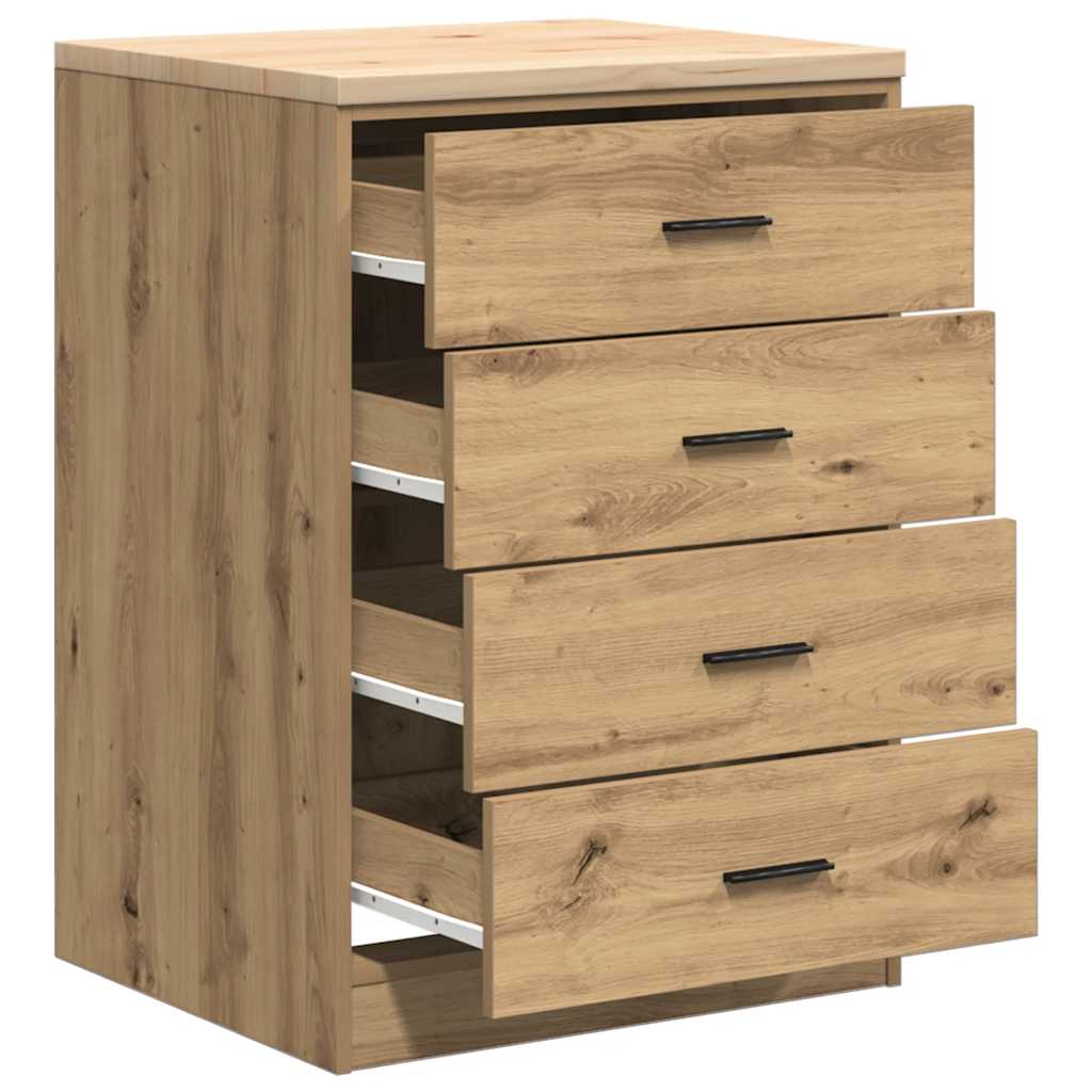 Garage Storage Cabinet Artisan Oak 60x51x85 cm Solid Wood Pine