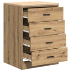 Garage Storage Cabinet Artisan Oak 60x51x85 cm Solid Wood Pine
