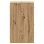 Garage Storage Cabinet Artisan Oak 60x51x85 cm Solid Wood Pine