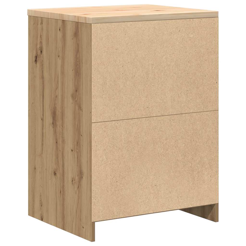 Garage Storage Cabinet Artisan Oak 60x51x85 cm Solid Wood Pine