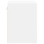 Garage Wall Cabinets 2 pcs White Engineered Wood