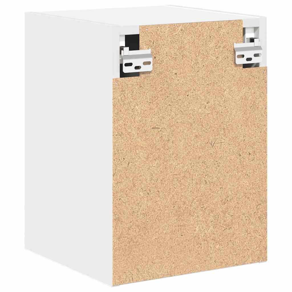 Garage Wall Cabinets 2 pcs White Engineered Wood