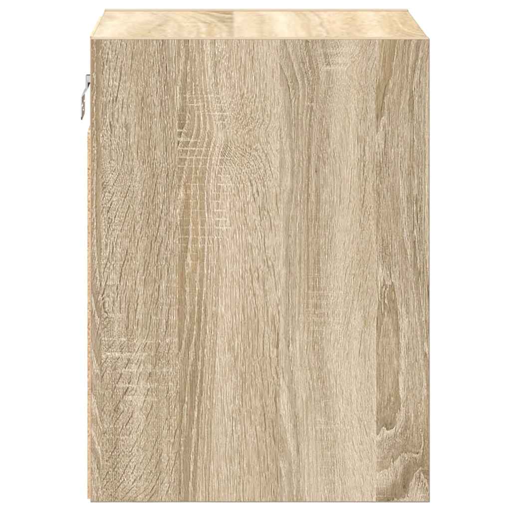 Garage Wall Cabinet Sonoma Oak Engineered Wood